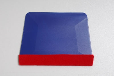 Escobilla de goma HEXIS MARBLEU con fieltro rojo incluido
