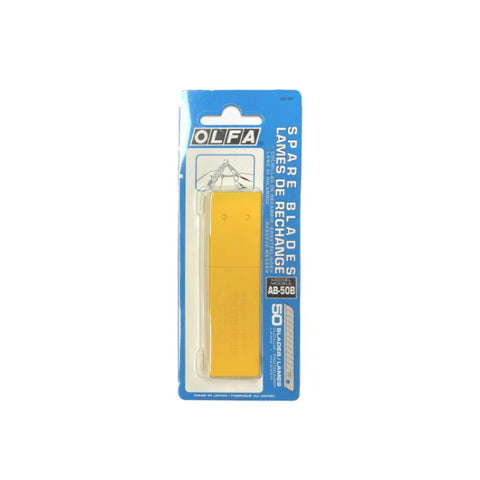 Cuchillas de repuesto Olfa AB-50B de 9 mm (50 piezas) - paquete de 50, en blíster