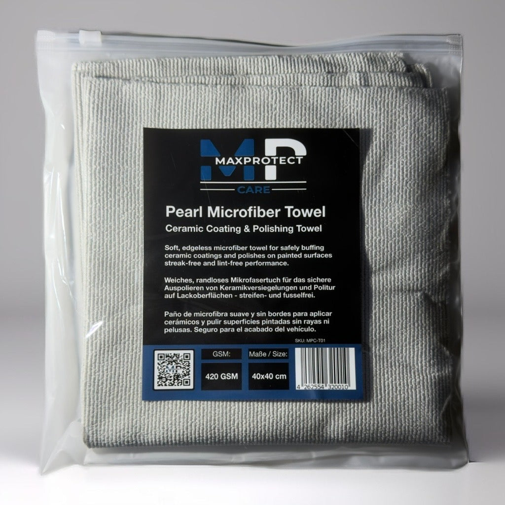 MPC-T01 Maxprotect Care Pearl Microfiber Towel - Polishing Towel 420 GSM 40x40cm