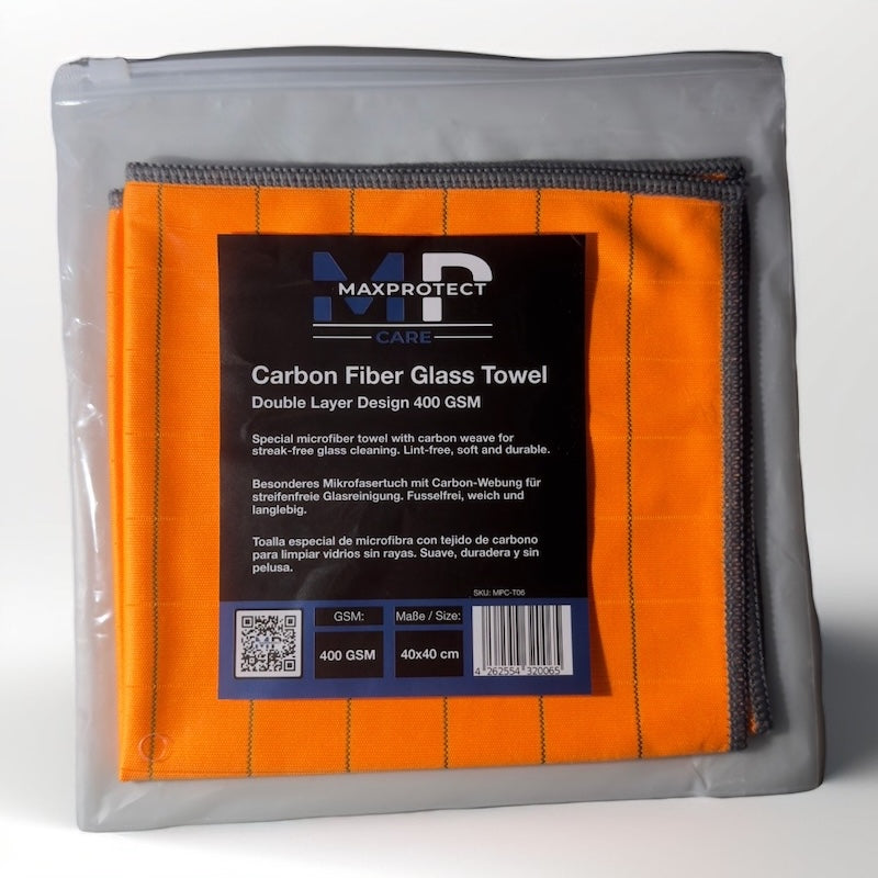 MPC-T06 Maxprotect Care- Carbon Fiber Glass Towel – Orange