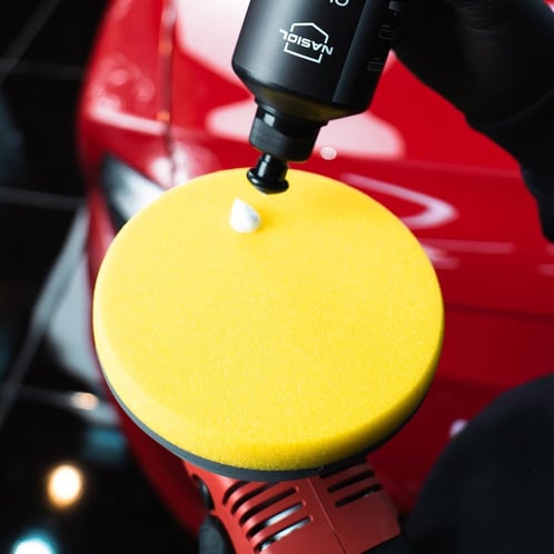 Disco de pulido Nasiol de corte fino (150 mm, amarillo) con sistema de canal de aire