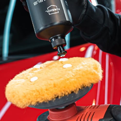 Almohadilla de pulido de lana de cordero Nasiol: almohadilla de pulido de 150 mm hecha de lana de cordero para un máximo rendimiento de corte