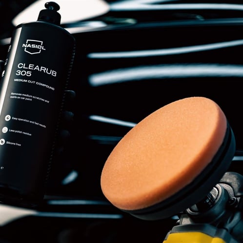 Disco de pulido Nasiol de corte medio de 150 mm (naranja) con sistema de canal de aire