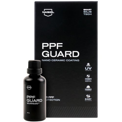 Nasiol PPF Guard – Sellador cerámico de 50 ml específico para películas protectoras de pintura y películas de vinilo