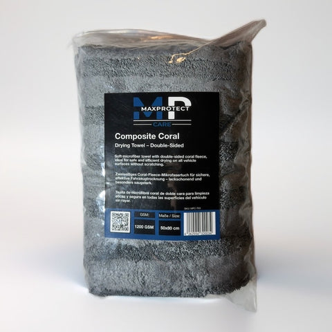 Maxprotect Care - Toalla de secado de vellón coral compuesto - Doble cara