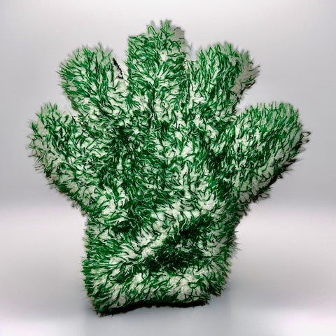 Maxprotect Care - Guante de lavado de cinco dedos - Guante de lavado de vellón coral