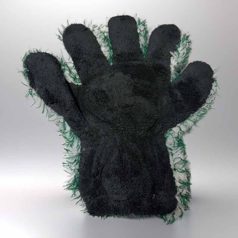 Maxprotect Care - Guante de lavado de cinco dedos - Guante de lavado de vellón coral