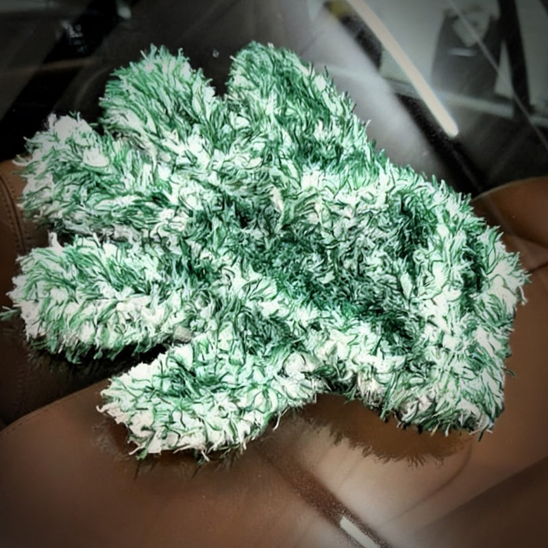 Maxprotect Care - Guante de lavado de cinco dedos - Guante de lavado de vellón coral