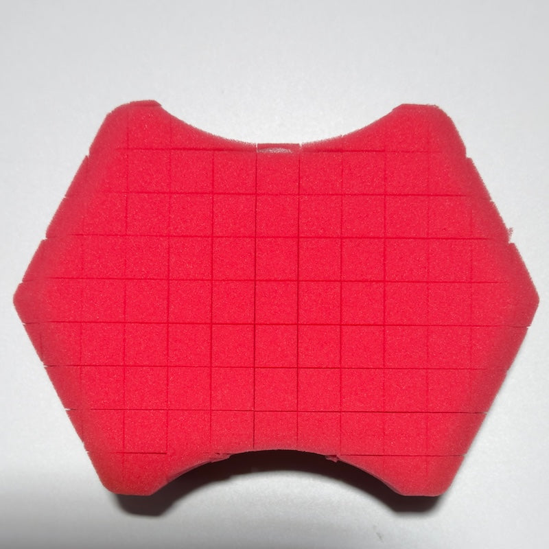 Maxprotect Care - Esponja roja para lavado de manos - Resistente al desgarro - MPC-T10