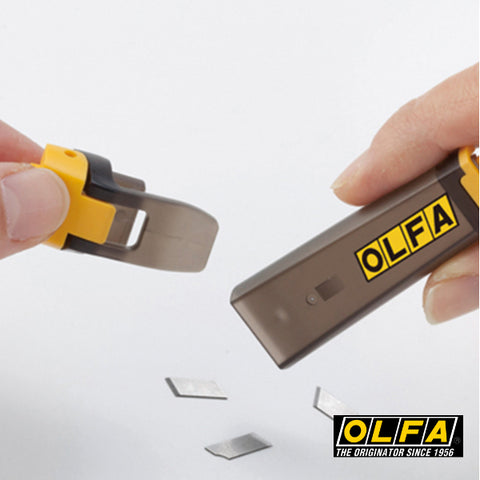 Cortador Olfa DA-1 de 9 mm con contenedor para guardar cuchillas y Autolock