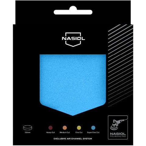 Disco de pulido Nasiol Super Fine Cut de 150 mm (azul) con sistema de canal de aire