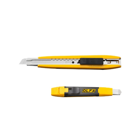 Cortador Olfa DA-1 de 9 mm con contenedor para guardar cuchillas y Autolock